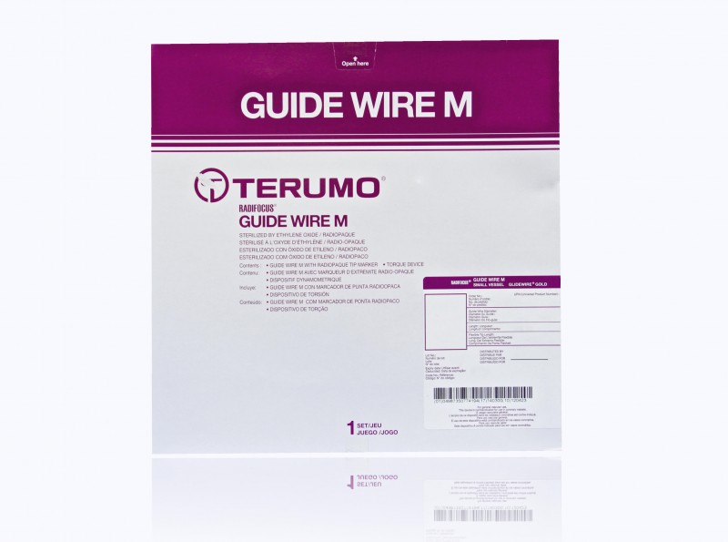 Terumo Glidewire Gold Hydrophilic-Coated Guidewire 0.018″ x 300cm, 3cm Flexible Tip, 1mm Radiopaque, 70° Angle Tip Shape