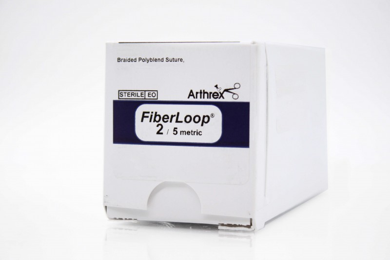 Arthrex FiberLoop Blue 40″/20″ w/Straight Needle (76.2mm)