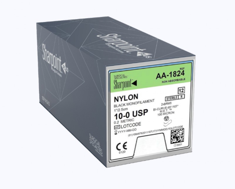 Sharpoint Nylon black 1″ BRM5 Bi-Curve 95°/107°, double armed, M.E.T., 100 micron