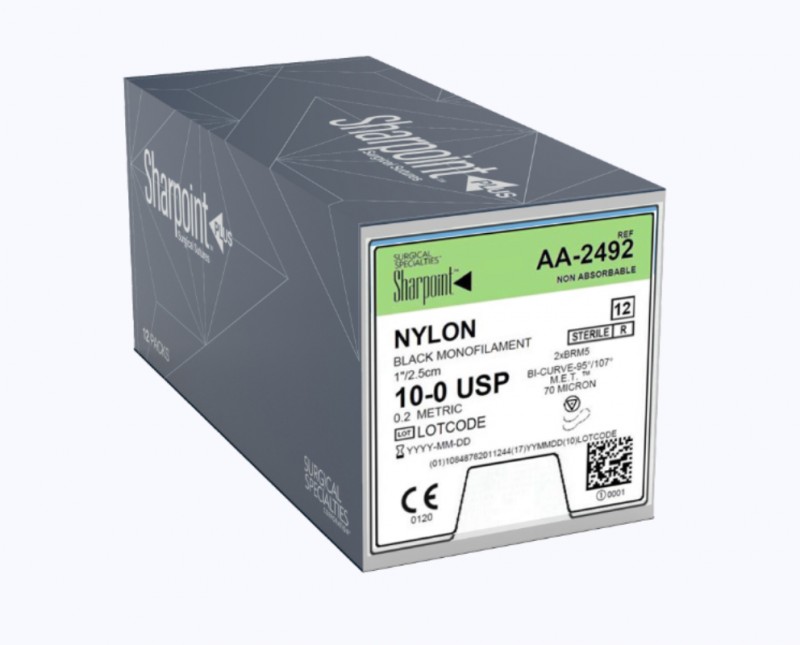 Sharpoint Nylon black 1″ BRM5 Bi-Curve 95°/107°, double armed, M.E.T., 70 micron