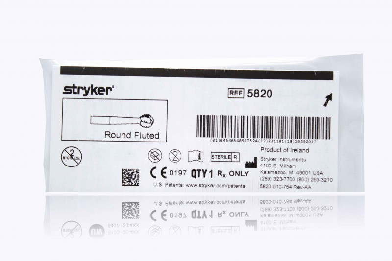 Stryker 0.5mm Round Fluted Bur