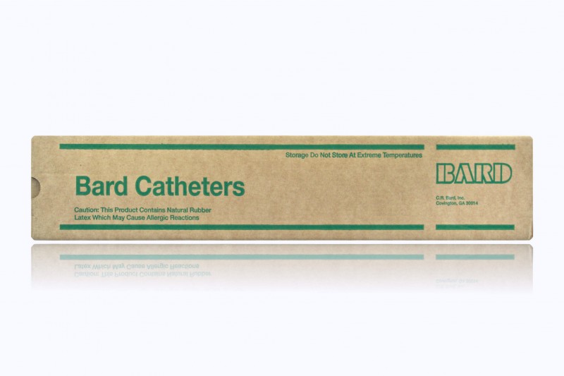 Bard 14F Red Rubber Intermittent Catheter, One Eye, Coude