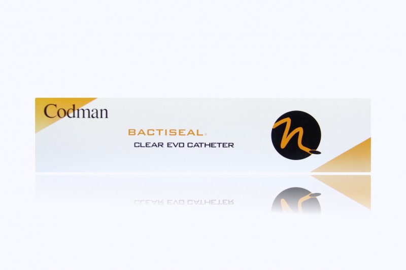 Integra Codman Bactiseal External Ventricular Drainage (EVD) Catheter Set, 35cm, Clear Large Lumen, 1.9mm ID