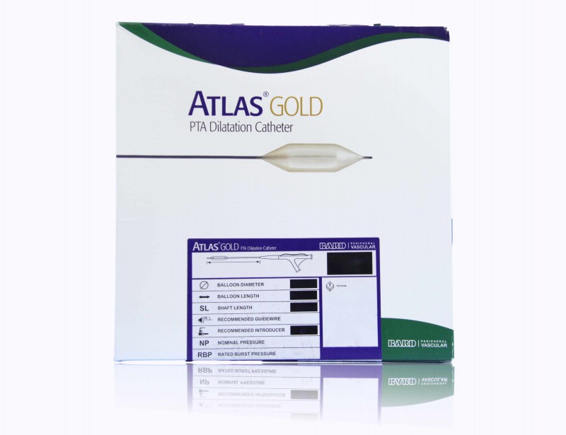 Bard Atlas Gold PTA Balloon Dilatation Catheter 14mm x 4cm, 120cm
