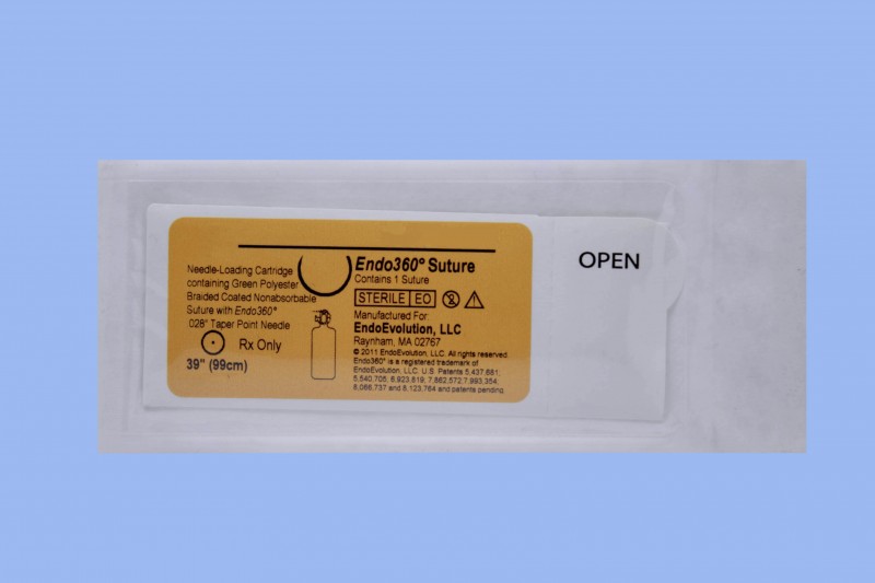 0 EndoEvolution Endo 360 Suture 39″ Green Polyester Taper