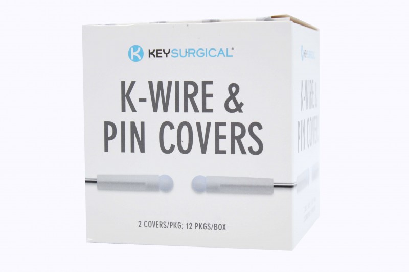 Key Surgical K-Wire & Pin Covers, Blue 0.035″ (2/Packet, 12 Packets per Box)