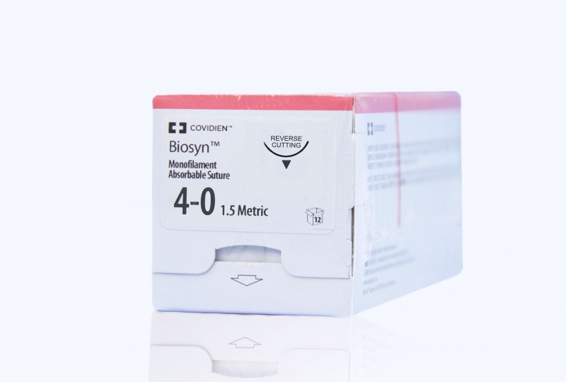 Medtronic Biosyn undyed 18″ P-12 Reverse Cutting Needle