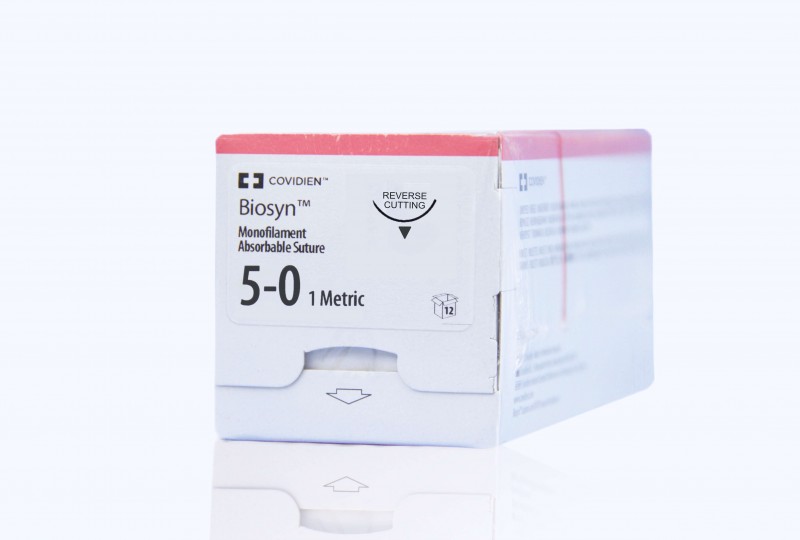 Medtronic Biosyn undyed 18″ P-12 Reverse Cutting Needle