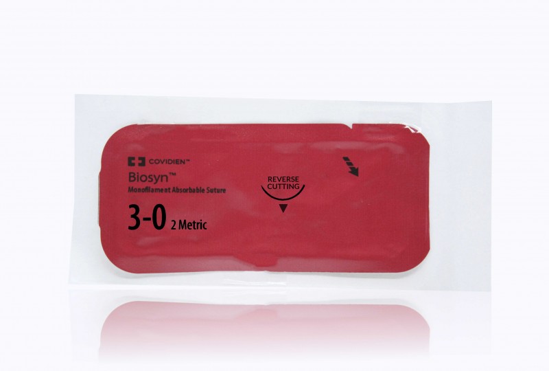 Medtronic Biosyn undyed 18″ P-12 Reverse Cutting Needle
