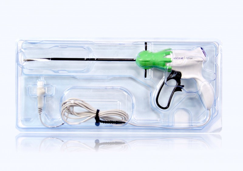 Aesculap Caiman 5 Advanced Bipolar Vessel Sealing Energy Instrument, Curved, Non-Articulating, Maryland 5mm x 360mm