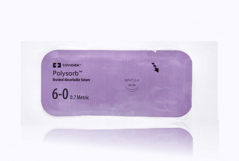 Medtronic Polysorb violet 12" SS-29 Conventional Spatula, Double Armed