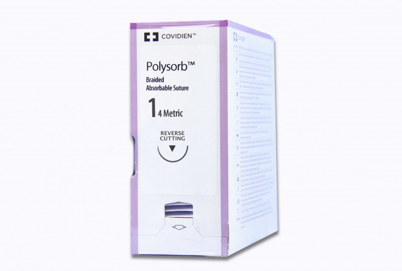 Medtronic Polysorb undyed 30" GS-11 Heavy Body Reverse Cutting