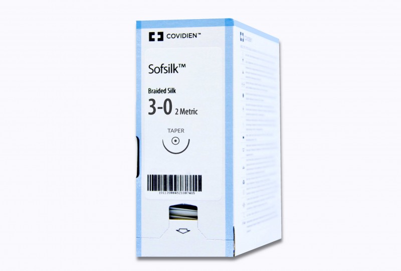 Medtronic Sofsilk black 30" CV-23 taper