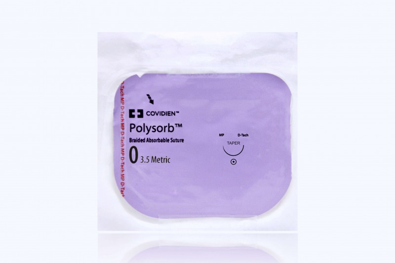 Medtronic Polysorb violet 5 x 30" GS-21 taper (5 sutures per packet: D-TACH)