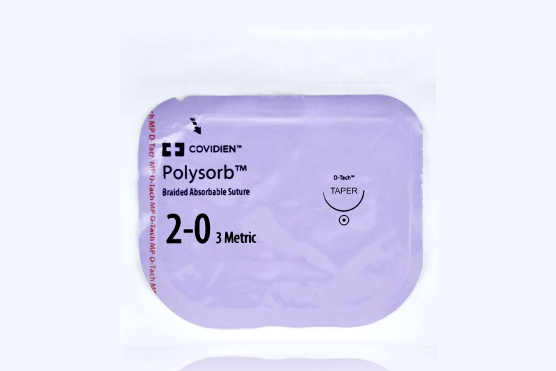 Medtronic Polysorb violet 5 x 18" GS-21 taper (5 sutures per packet: D-TACH)