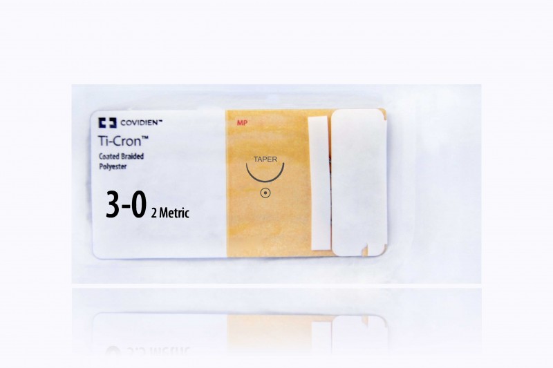 Medtronic TiCron blue 5 x 18" V-20 taper (5 sutures per packet: D-TACH)