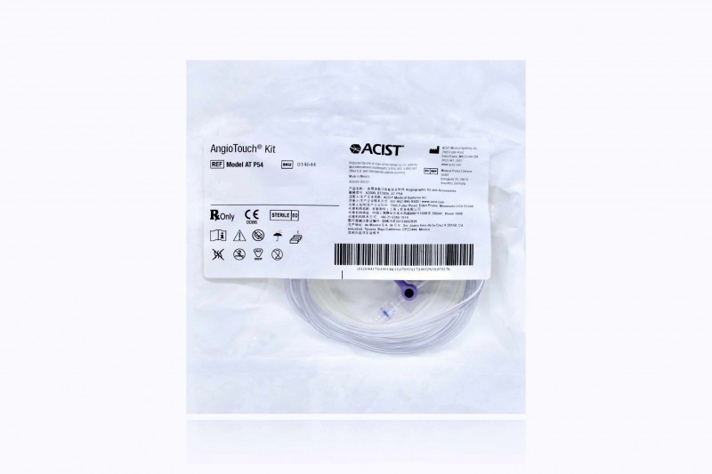 Acist AT-P54 AngioTouch Hand Controller Kit w/3-Way Stopcock w/Rotating End & Standard 54″ High-Pressure Tubing