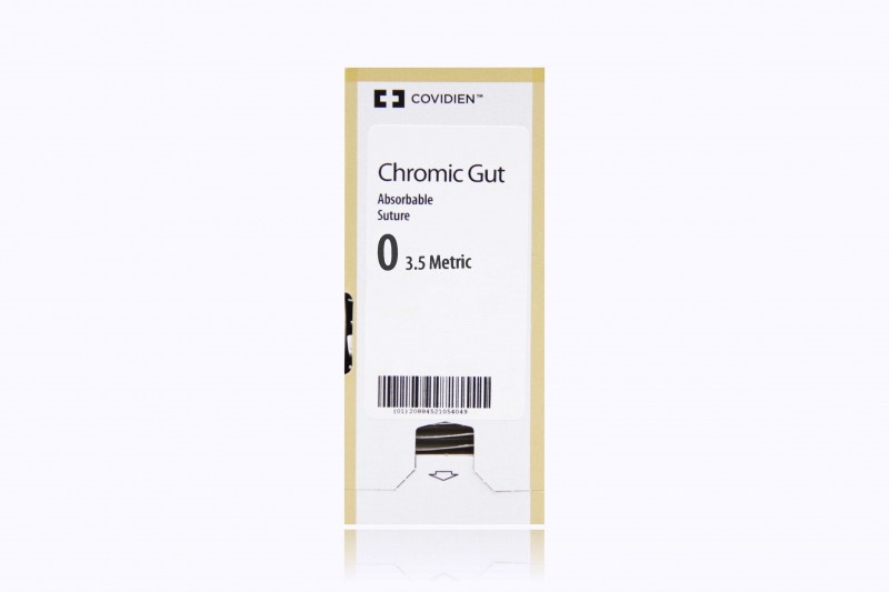 Medtronic Chromic Gut 60" strand (ligating reel) (no needle)