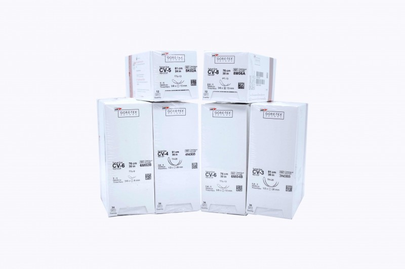 Gore-Tex ePTFE Suture 30" PT-9 Piercing Point Needle, Double Armed