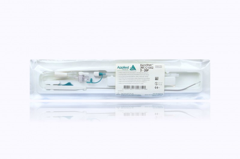 Applied Medical AeroStat Percutaneous Cholangiography Catheter with Rigid Tip, 3-20F