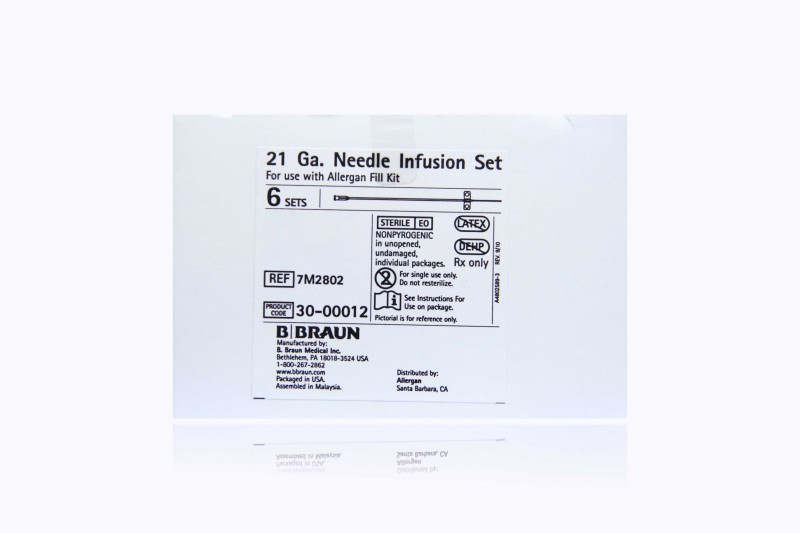 B | Braun 21G Needle Infusion Set (30-00012) (For Allergan Fill Kit)