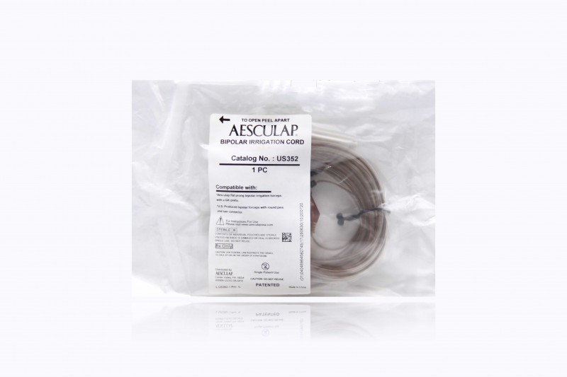 Aesculap Bipolar Irrigation Cord, Dual Pin 12′
