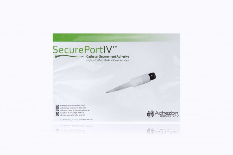 Adhezion SecurePortIV Catheter Securement Adhesive, Highly Purified Medical Cyanoacrylate
