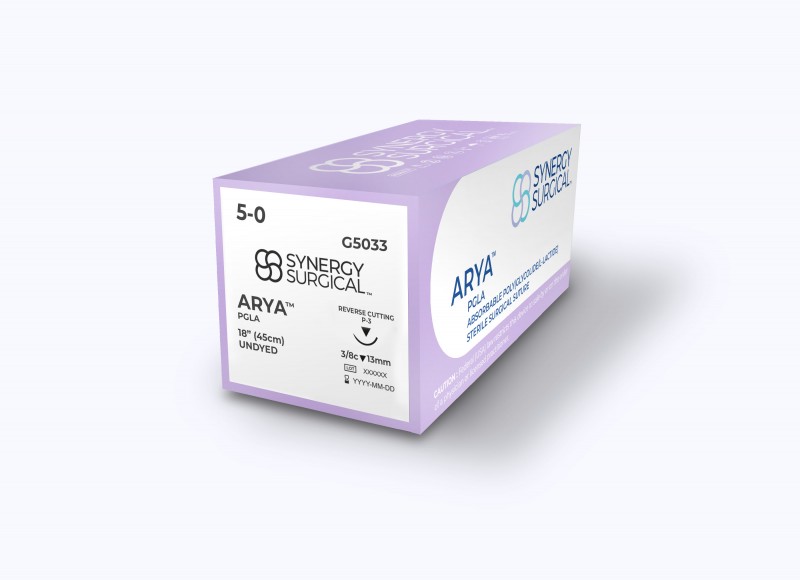 Synergy Surgical ARYA PGLA undyed 18″ P-3 Premium Reverse Cutting