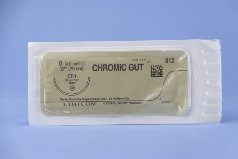 0 Ethicon Chromic Gut 27″ CT-1 taper