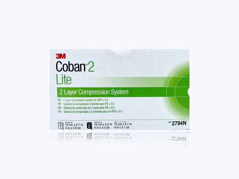 3M Coban 2 Lite Two Layer Compression System for Below the Knee (ABPI > 0.5)