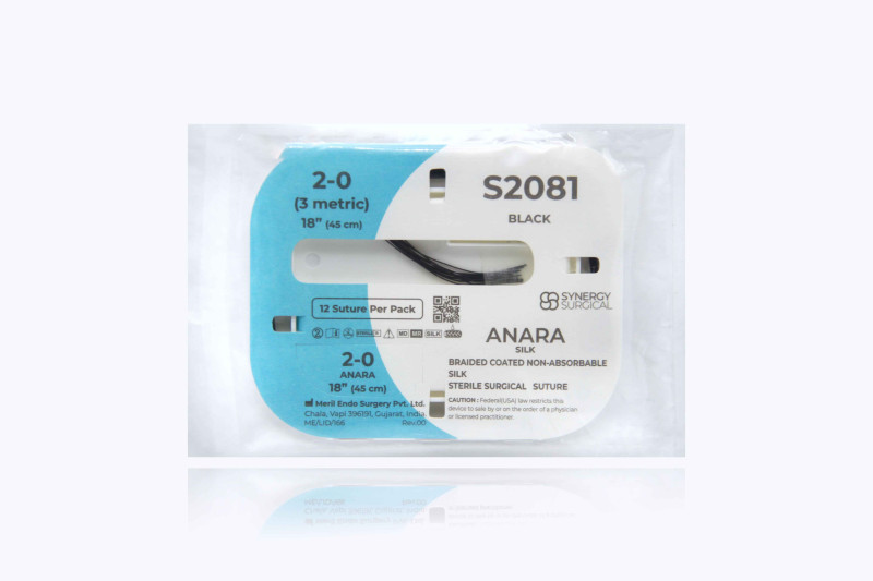 Synergy Surgical Anara Silk black 12 x 18″ Strands (12/PK, 12PK/BX)