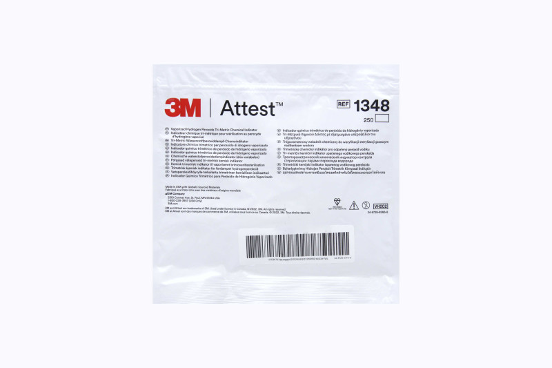 3M Attest Vaporized Hydrogen Peroxide (VH2O2) Tri-Metric Chemical Indicator (Pack of 250)