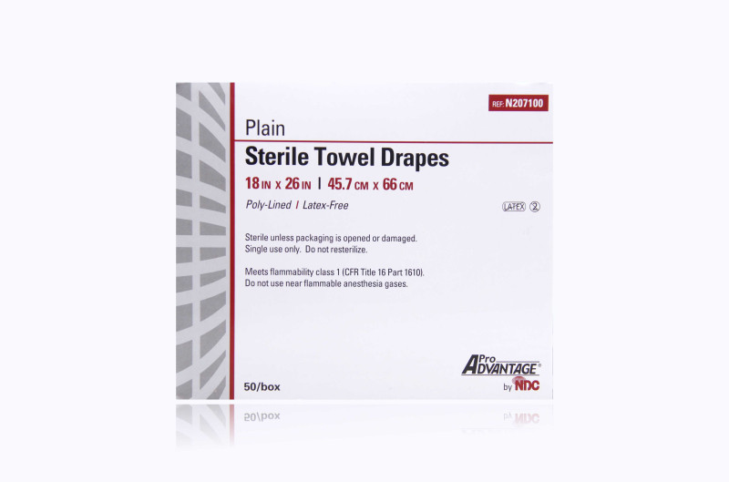 NDC Pro Advantage Plain Sterile Towel Drapes 18" x 26"