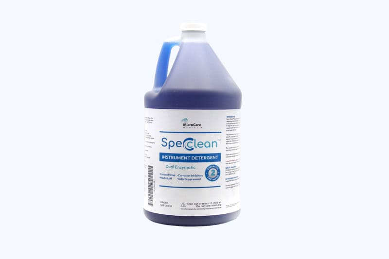 MicroCare Spec Clean Dual Enzymatic Surgical Instrument Detergent Cleaning & Presoak Solution, One Gallon