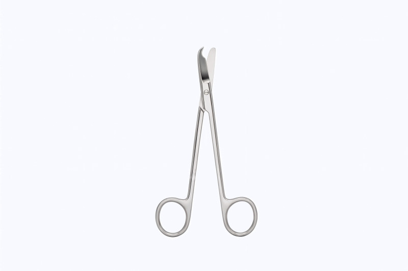 Aesculap Spencer Suture Scissors, Straight, Notch at Tip, Reusable, 3-1/2″